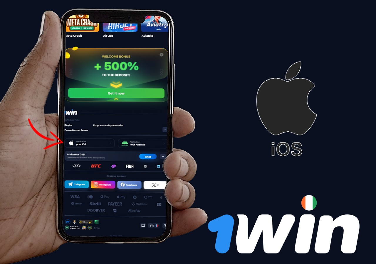 Application IOS du site web 1Win
