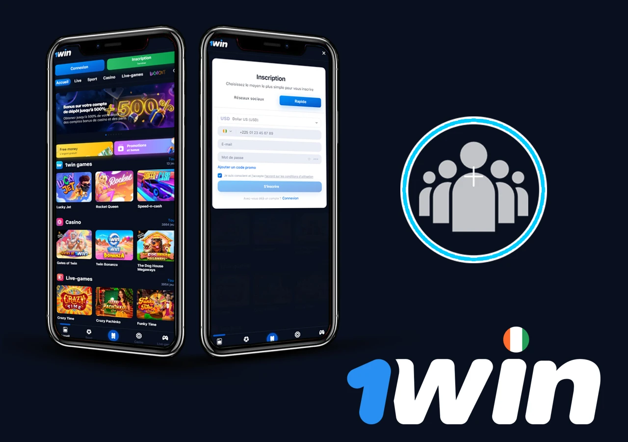Créer un compte sur 1Win