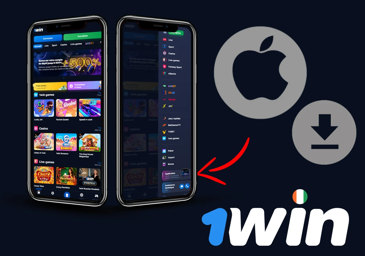 Télécharger et installer l'application de bookmaker 1Win pour les appareils iOS