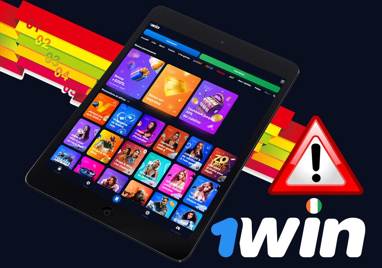 Actions en cas de problème sur 1Win