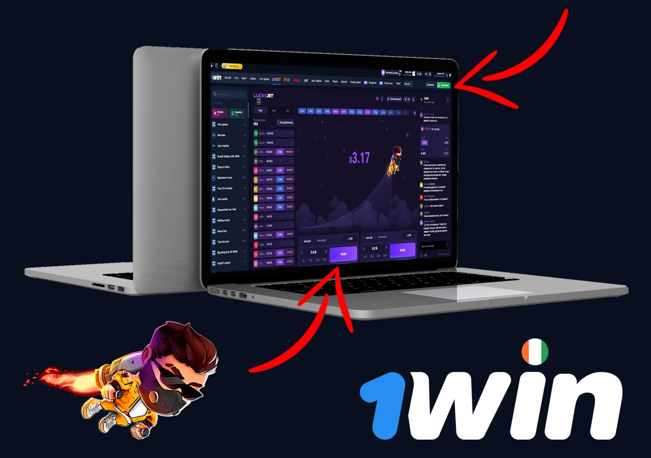 Commencer à Lucky Jet sur 1Win Casino