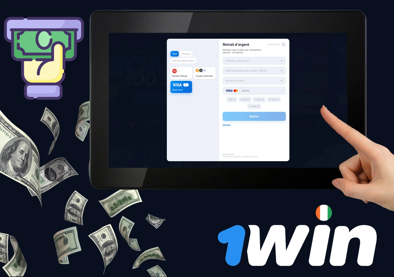Retirer vos gains sur 1Win Casino