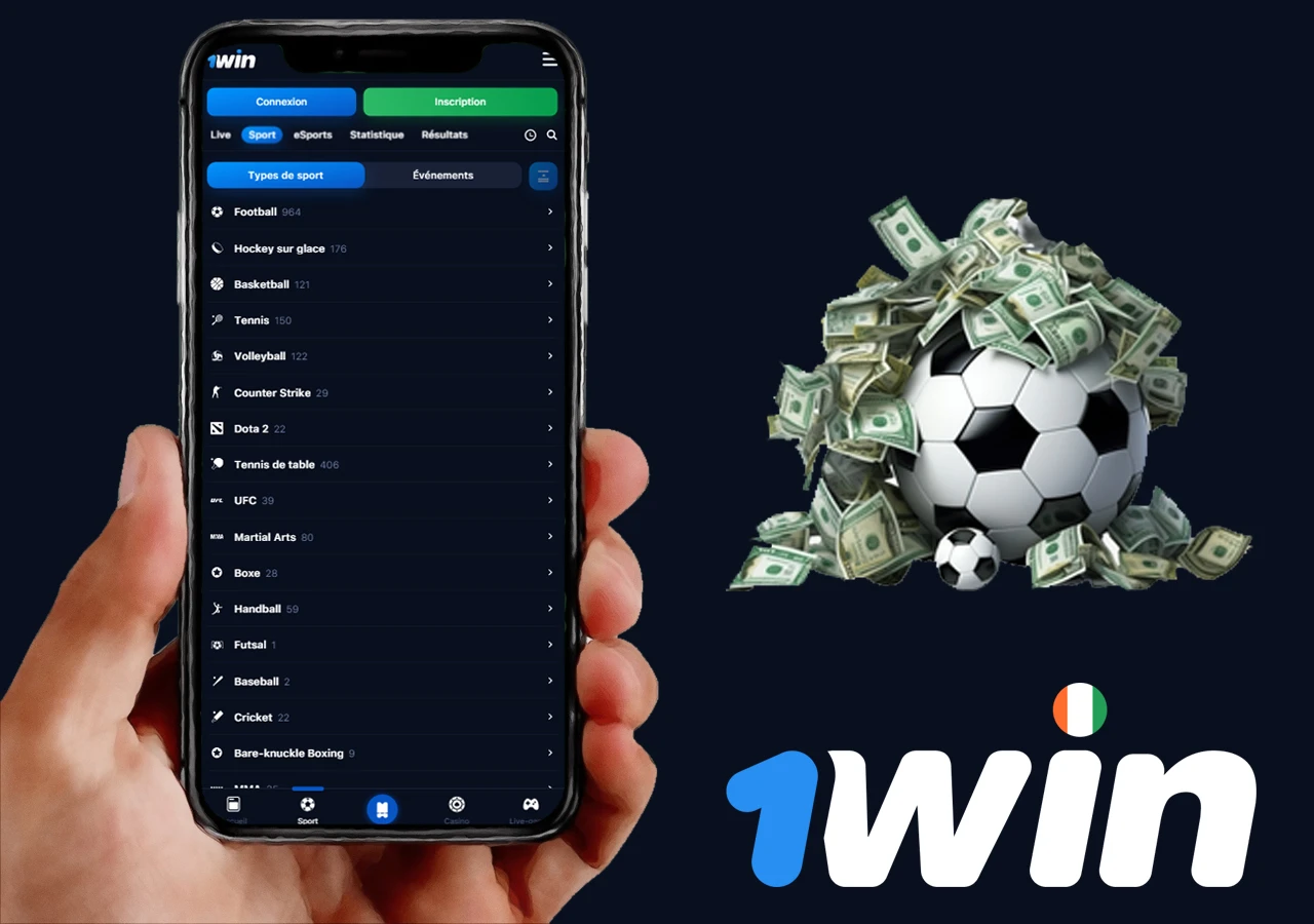 Les paris sportifs chez le bookmaker 1Win