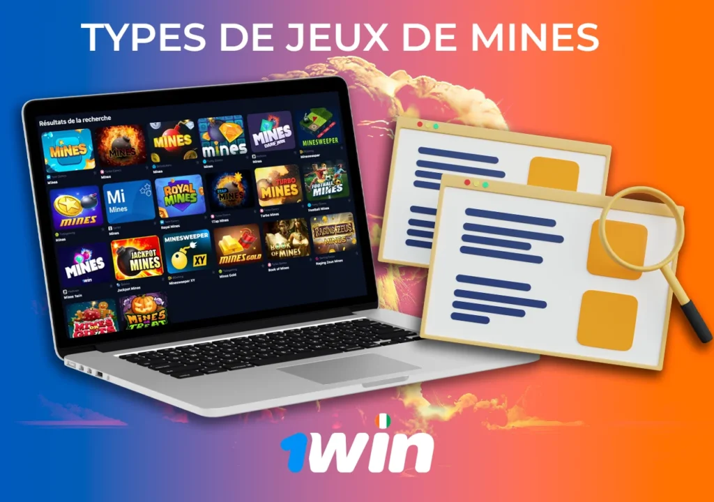 variété de jeux miniers