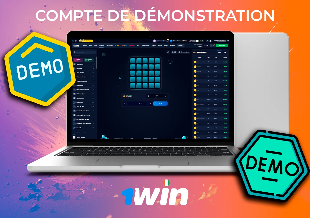 Jouer d'abord à la version démo sur 1Win