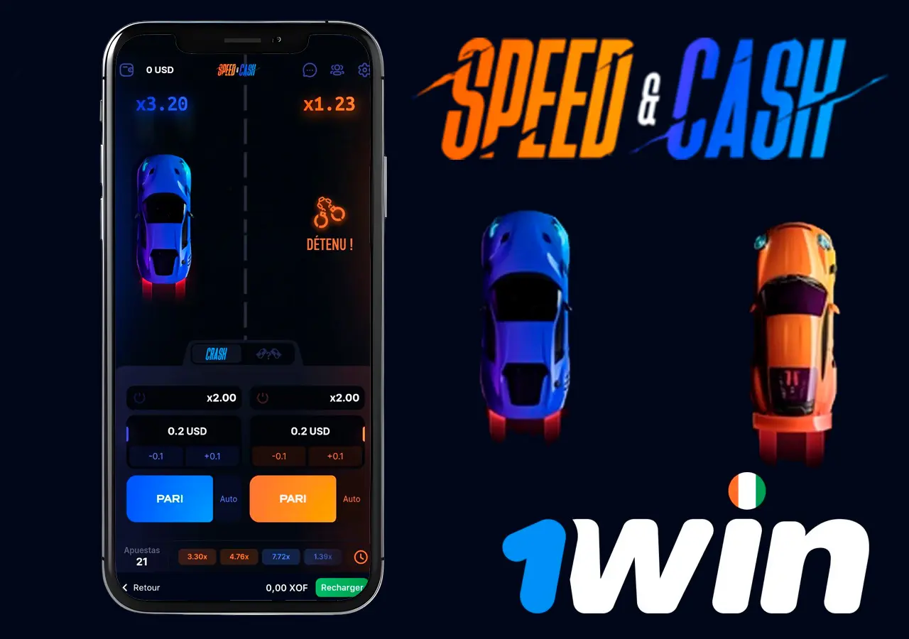 La machine à sous 1Win Speed'n'cash racing augmentera votre solde