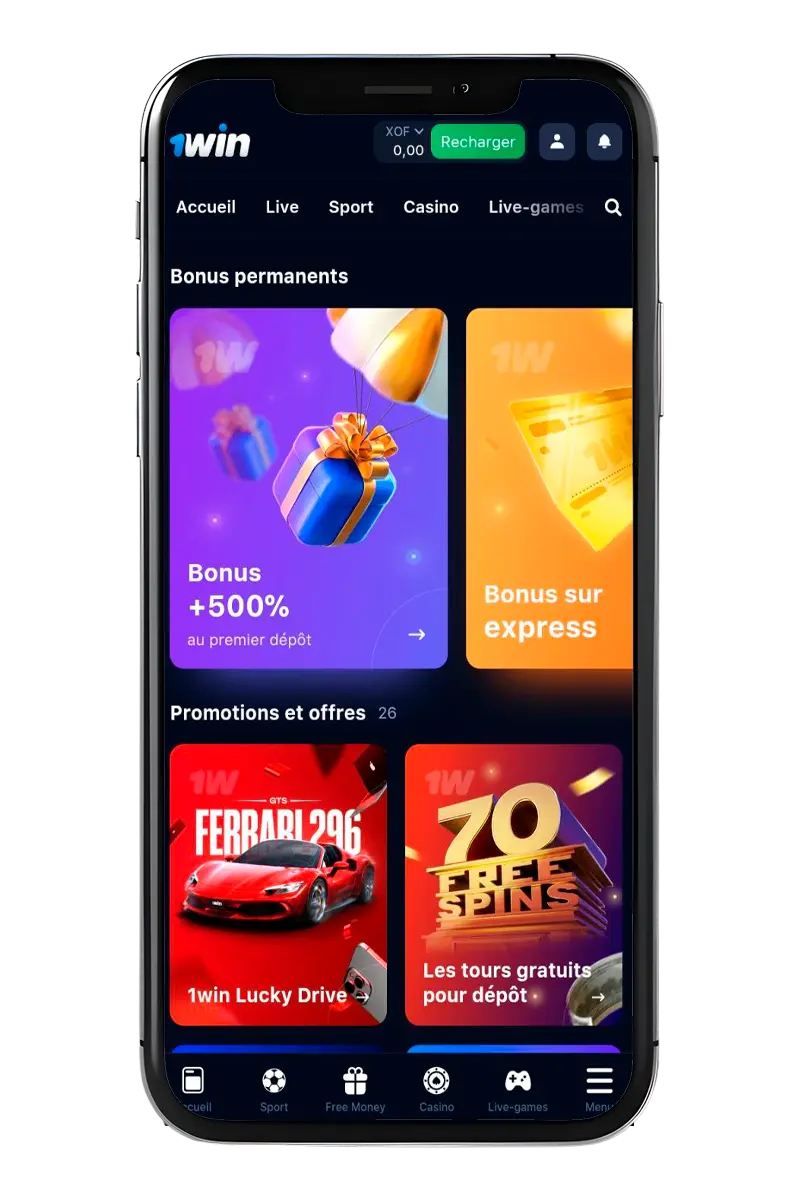 1Win bonus et promotions