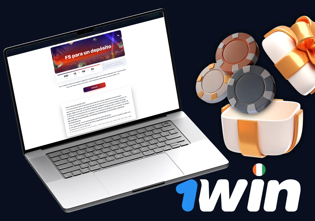 Profitez de 70 tours gratuits exclusifs sur 1Win pour jouer à vos jeux de casino préférés.